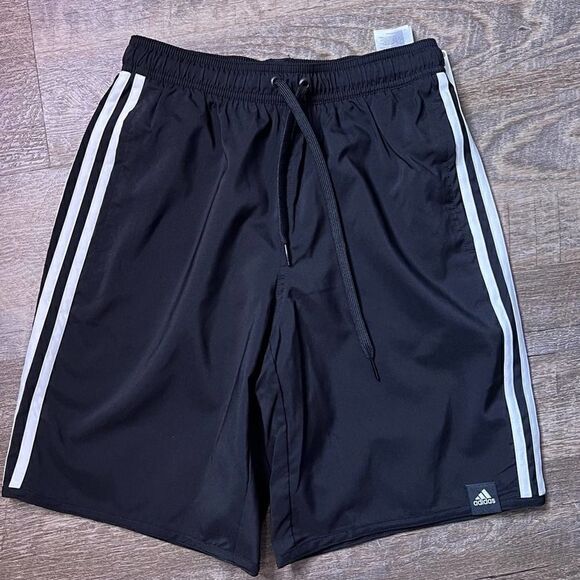 Adidas 3-Stripe Classic Swim Trunks-XS - Picture 1 of 2
